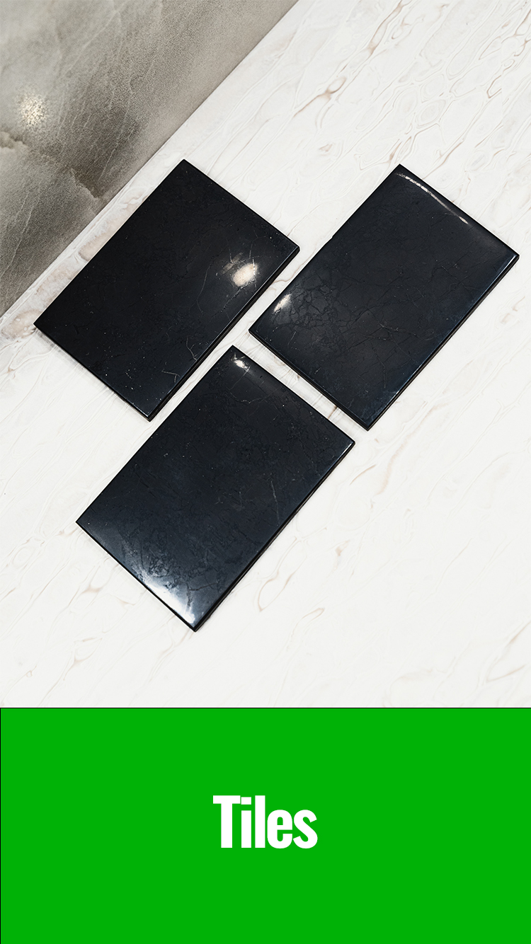 Tiles - Three polished shungite tiles